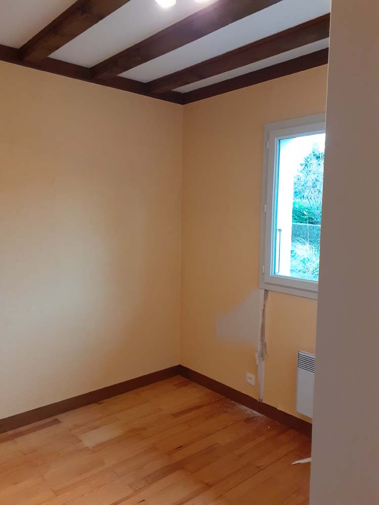 Avant — Plafond rénovation teinte Annecy