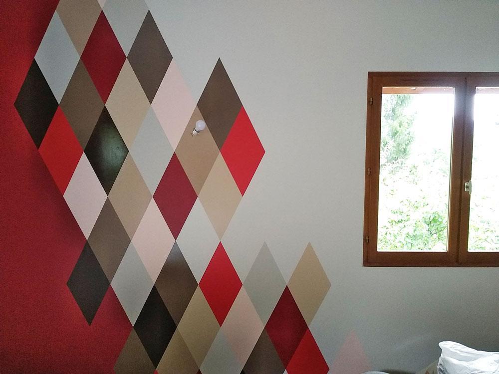 Mur losanges - Décoration intérieure Annecy Chrom Habitat