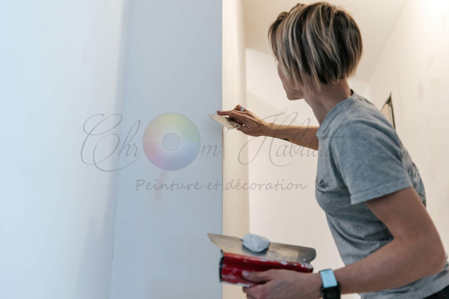 Préparation mur finition peinture Annecy