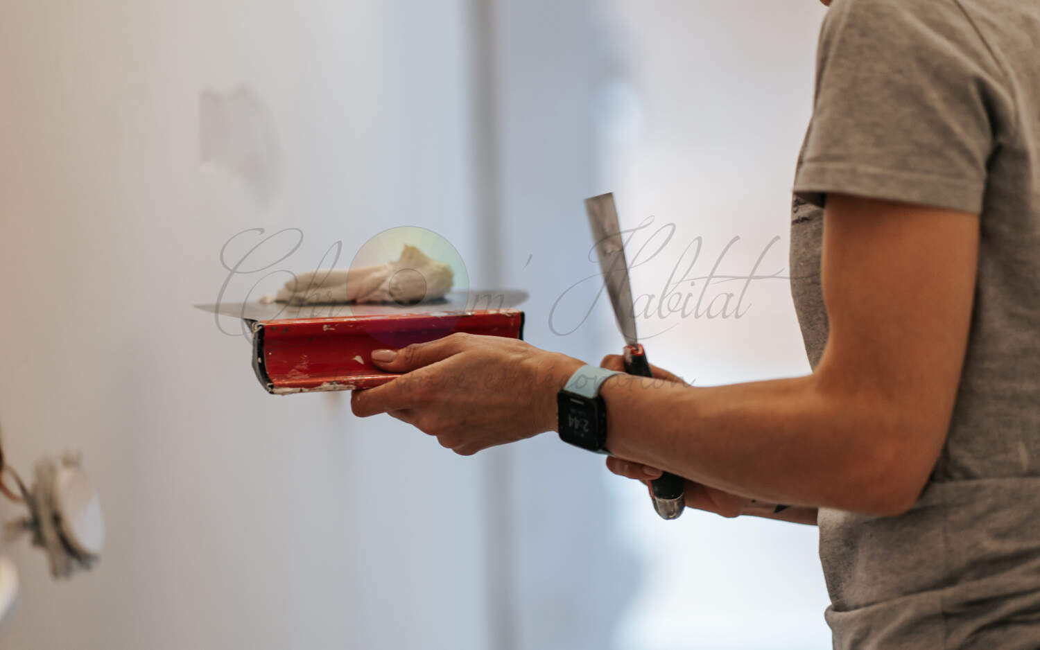Préparation mur peinture intérieur Annecy
