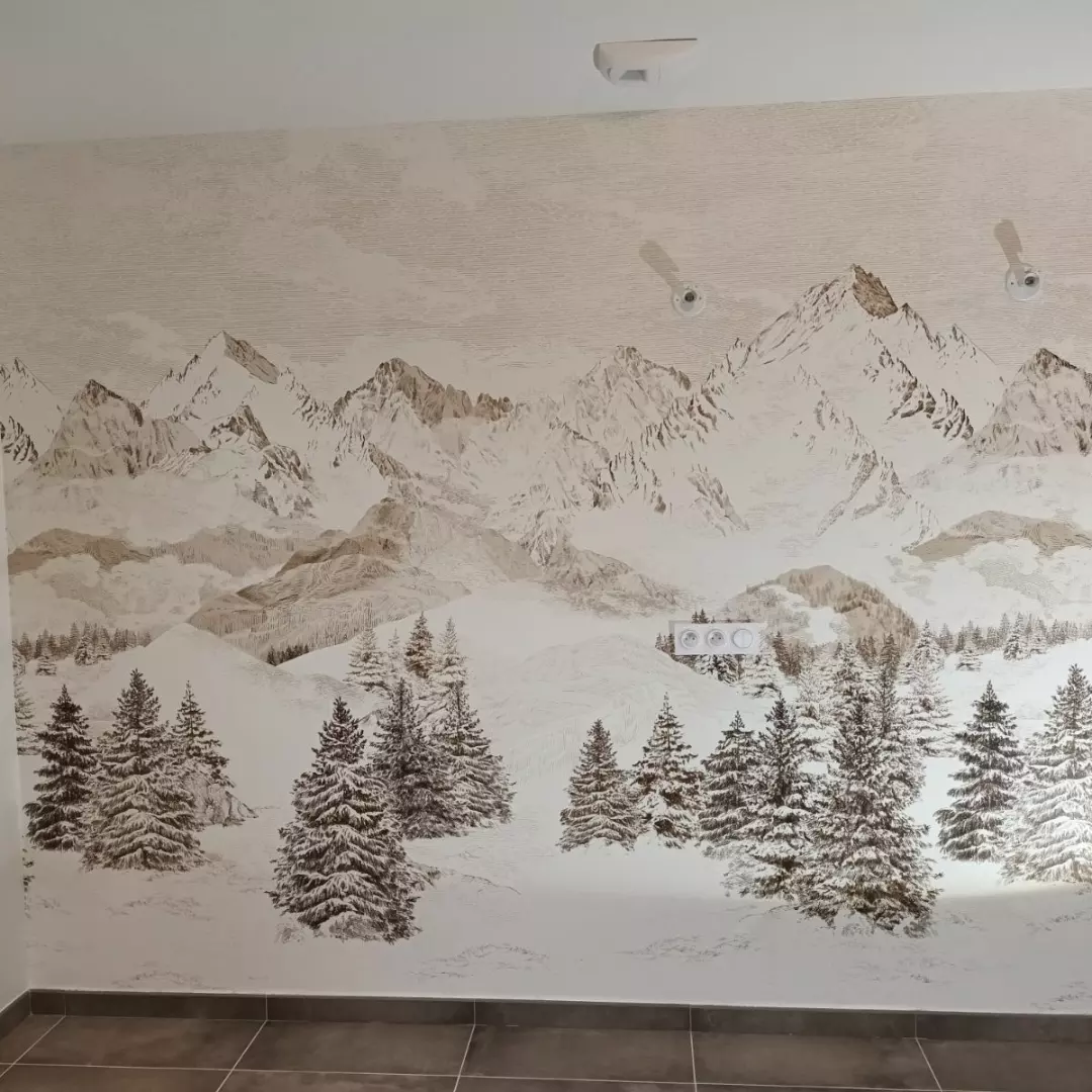 Tapisserie Isidor Leroy chambre Annecy